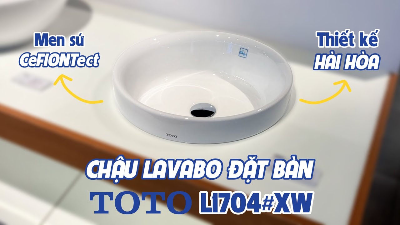 Chậu rửa lavabo đặt bàn TOTO L1704
