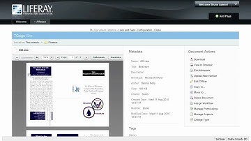 Alfresco Portlets for Liferay Portal