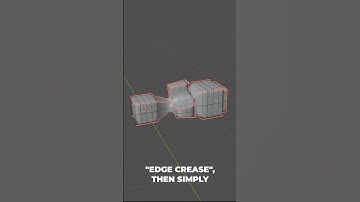 Edge Crease in Blender! #3d #blender #modeling #tutorial