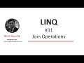 (#31) Join operations in linq | LINQ tutorial for beginners