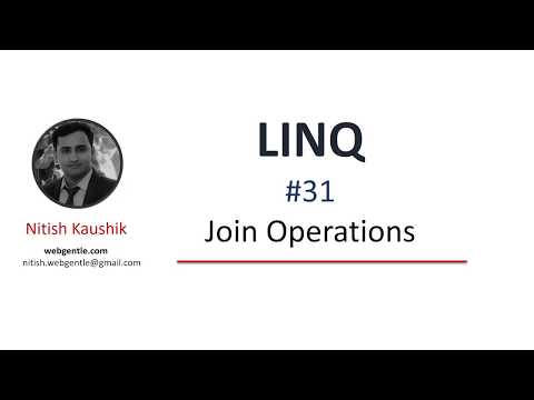 (#31) Join operations in linq | LINQ tutorial for beginners
