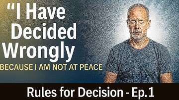What Losing Your Peace is Really Telling You (ACIM Rules for Decision #1)