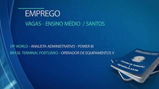 Oportunidade: empresas do Porto de Santos estão com vagas de emprego