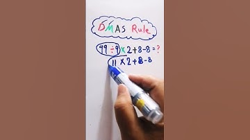 DMAS Rule#mathematics #math #mathstricks #shorts #shortsvideo