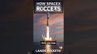 How SpaceX Lands Rockets! The Science Behind Reusable Rockets 🚀 #ytshorts #RocketLanding #elonmusk