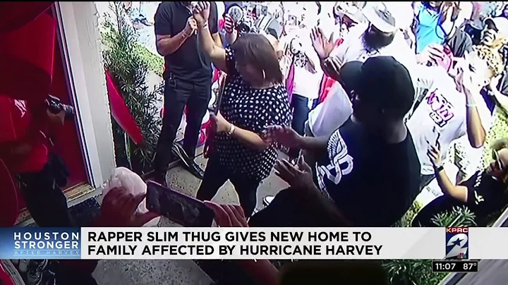 Houston rapper Slim Thug gives renovated home to Harvey victims