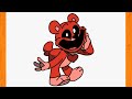 How to draw bobby bearhug smiling critters poppy playtime