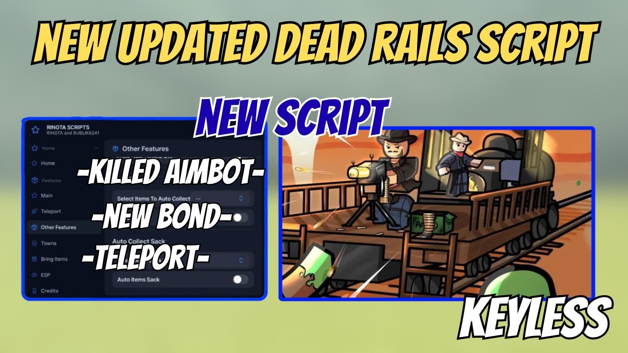 🚂 Dead Rails Script 2025 (NO KEY) | INFINITE Bonds Auto Farm 💎 Auto Win & OP Features | Pastebin