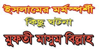 ইসলামের মর্মস্পর্শী কিছু ঘটনা । মুফতী মাসুম বিল্লাহ। islamer bedda