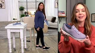 Skechers GOwalk Washable Knit Slip-On Sneakers - Low Tide on QVC screenshot 4