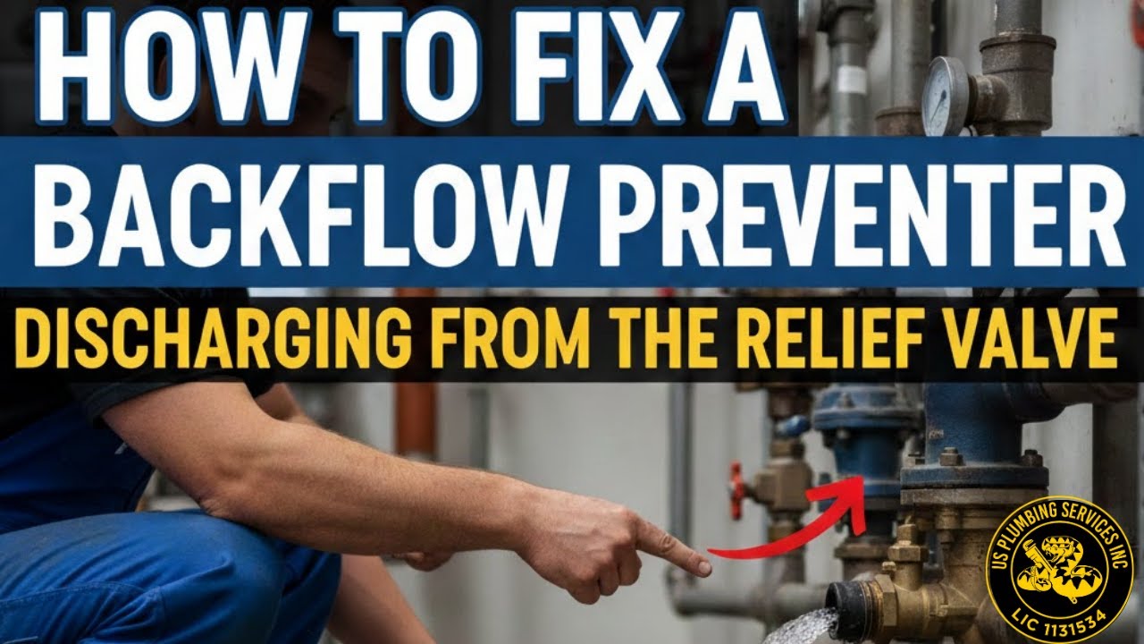 How to Fix a Backflow Preventer Discharging From the Relief Valve - YouTube