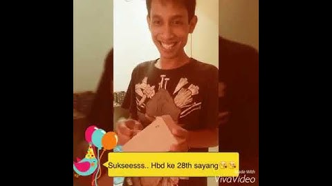 Surprise kado ultah ayah ke 28