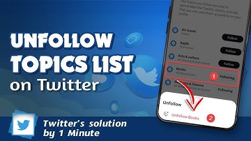 How to unfollow topics list on Twitter 2024 | Initial Solution