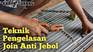 Cara Pemasangan Dan Pengelasan Join Pada Paku Silangan/Kembang Folding Gate