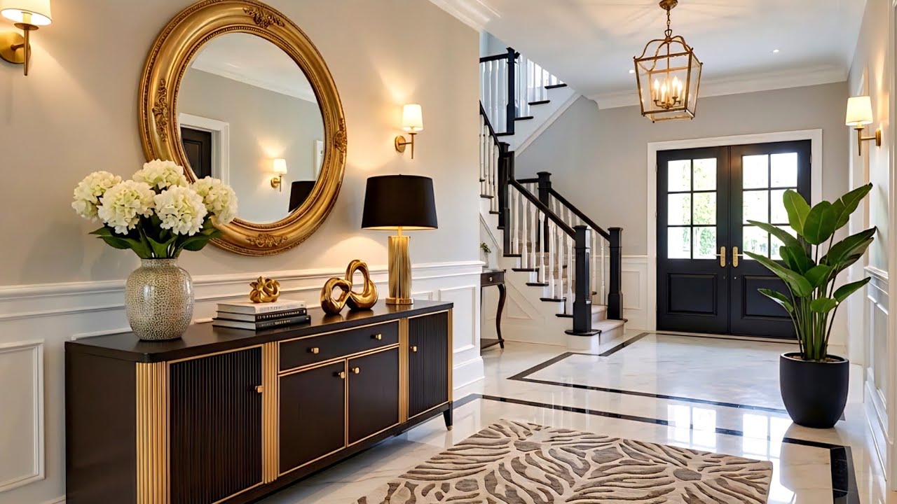 Luxury Entryway Decorating Ideas 2026 Interior Design Trends & Stylish Console Table Decor 