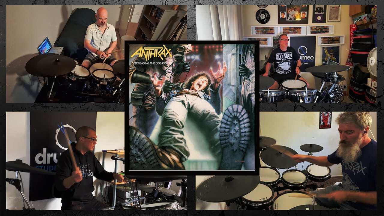 Anthrax - Medusa | Drum cover by Vaas, DrumBum, Stidger and Pez