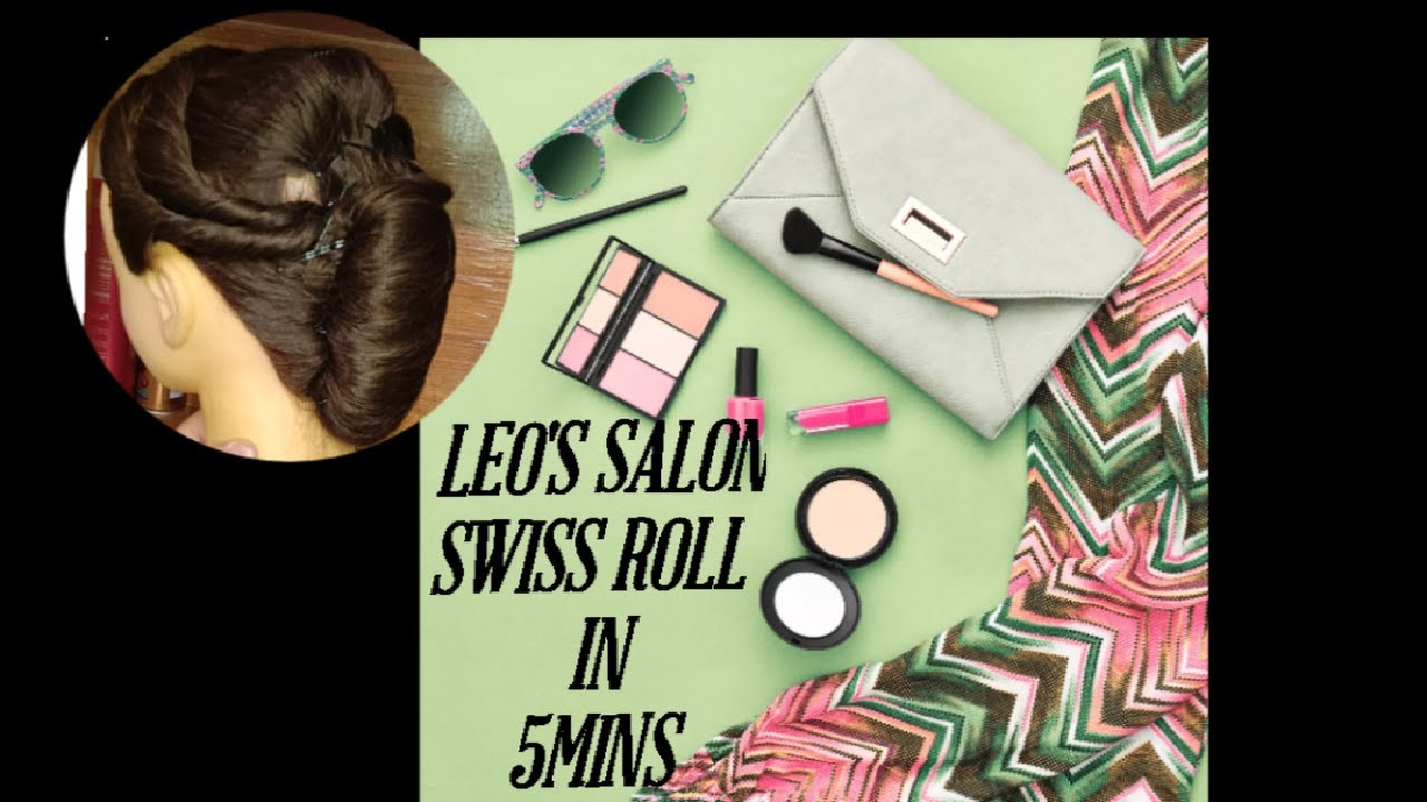 How To Make Swiss Roll HairStyle In 5 Minutes..... YouTube