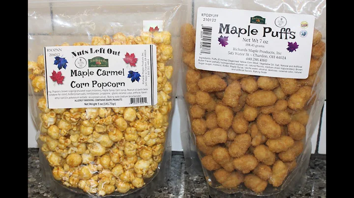 Richards Maple Products: Maple Caramel Corn Popcorn & Maple Puffs Review