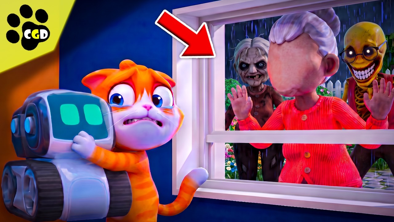 Don't Invite SCARY MONSTERS Into GRANNY'S HOUSE At 3AM! - I Am Cat