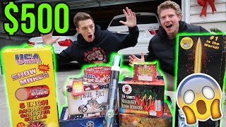 SPENDING $500 ON FIREWORKS FOR NEW YEARS EVE! - New Years Eve 2017/2018