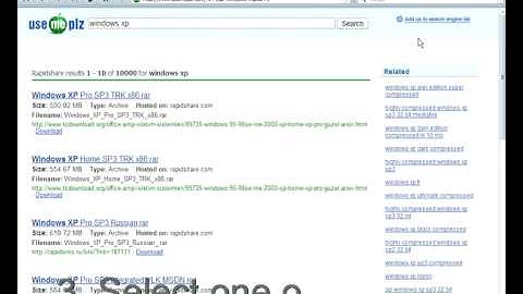 How to search files on rapidshare