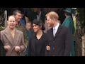 Sir Timothy Laurence, James, Viscount Severn, &amp; Savannah Phillips || Christmas In Sandringham 2018