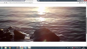 Video As A Background For Section Of Website || HTML5, CSS3