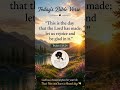 🌿 Today’s Bible Verse | God Has a Beautiful Plan for You | Psalm 118:24 #bibleverse #promiseverse
