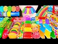 ASMR RAINBOW DESSERTS KOHAKUTO SNACK JELLY 무지개 디저트 입술 코하쿠토 구슬캔디 레인보우 젤리 먹방 EATING SOUNDS MUKBANG mp3