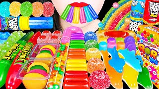 Asmr Rainbow Desserts Kohakuto Snack Jelly 무지개 디저트 입술 코하쿠토 구슬캔디 레인보우 젤리 먹방 Eating Sounds Mukbang