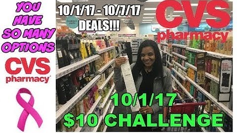 CVS $10 CHALLENGE 10/1/17 - 10/7/17 | You Have Options!!!!