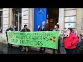 Manif devant la chambre dagriculture de la gironde