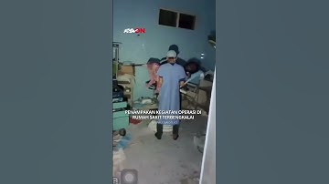 penampakan kegiatan operasi di rumah sakit terbengkalai