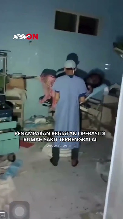penampakan kegiatan operasi di rumah sakit terbengkalai