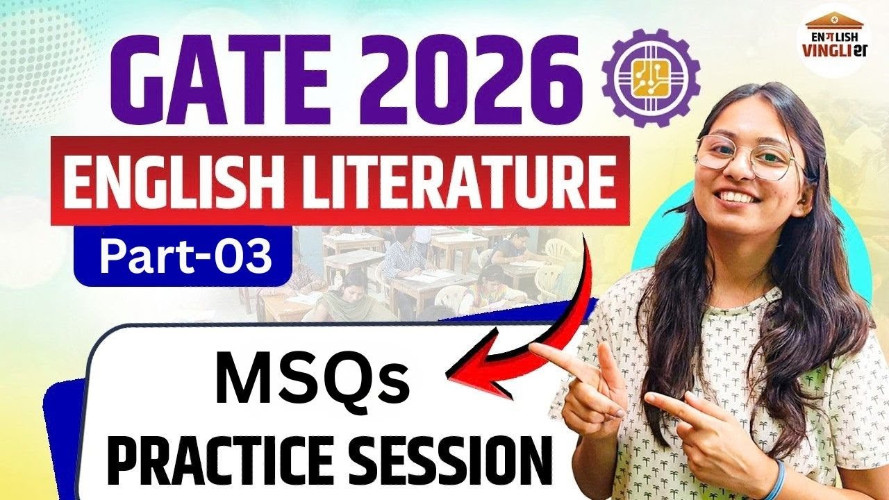 GATE 2026 English Literature | MSQs with Solutions | Practice Session-02 | English Vinglish