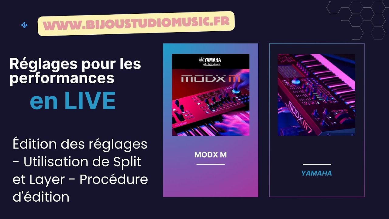 MODX M YAMAHA Gratuit Les clés de la composition Édition des réglages Split et Layer édition