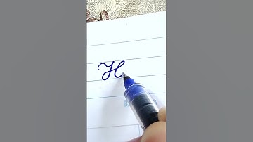 Heer - Beautiful name in Cursive writing | Cursive writing for beginners | #shorts