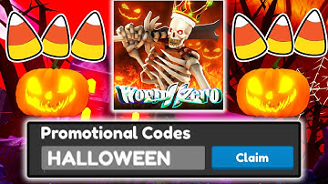 World Zero (NOVEMBER🎃) CODES *UPDATE!* ALL NEW ROBLOX World Zero CODES!