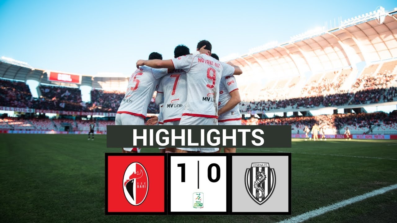 Bari-Cesena 1-0 | Serie BKT 2024/25 | Highlights
