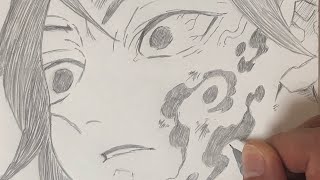 冨岡義勇の絵を描く。模写・シャープペン画。鬼滅の刃【DEMON SLAYER】 TOMIOKA GIYU　drawing