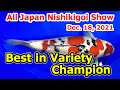 The best in variety champion prizeall japan nishikigoi show 2021