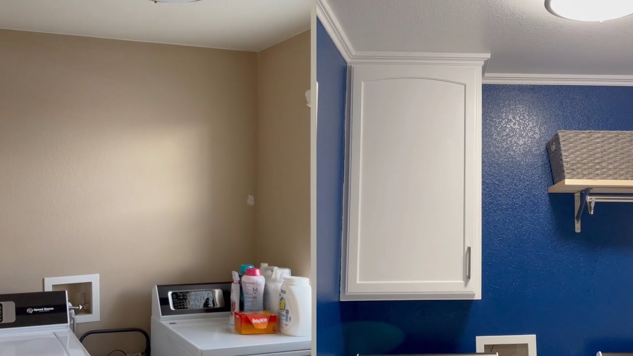 Small Laundry Room Makeover - YouTube