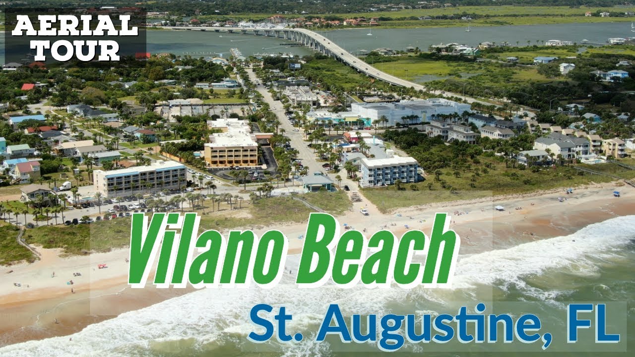 Vilano Beach St. Augustine, FL Aerial Tour [4K] YouTube