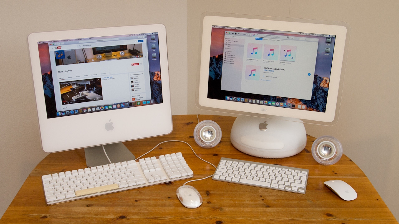 Imac G4 And G5 Hackintoshs Running Macos Sierra Old Version