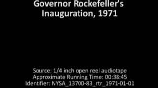 Information Governor Rockefeller's Inauguration, 1971 News