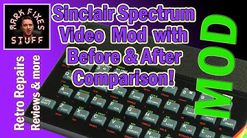 HOW TO: Sinclair Spectrum 48k Composite Video mod with Decoupling Capacitor and Before/After video