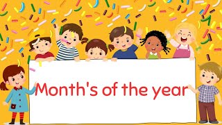Months Of The Yearpronunciation Lessonkids Learning