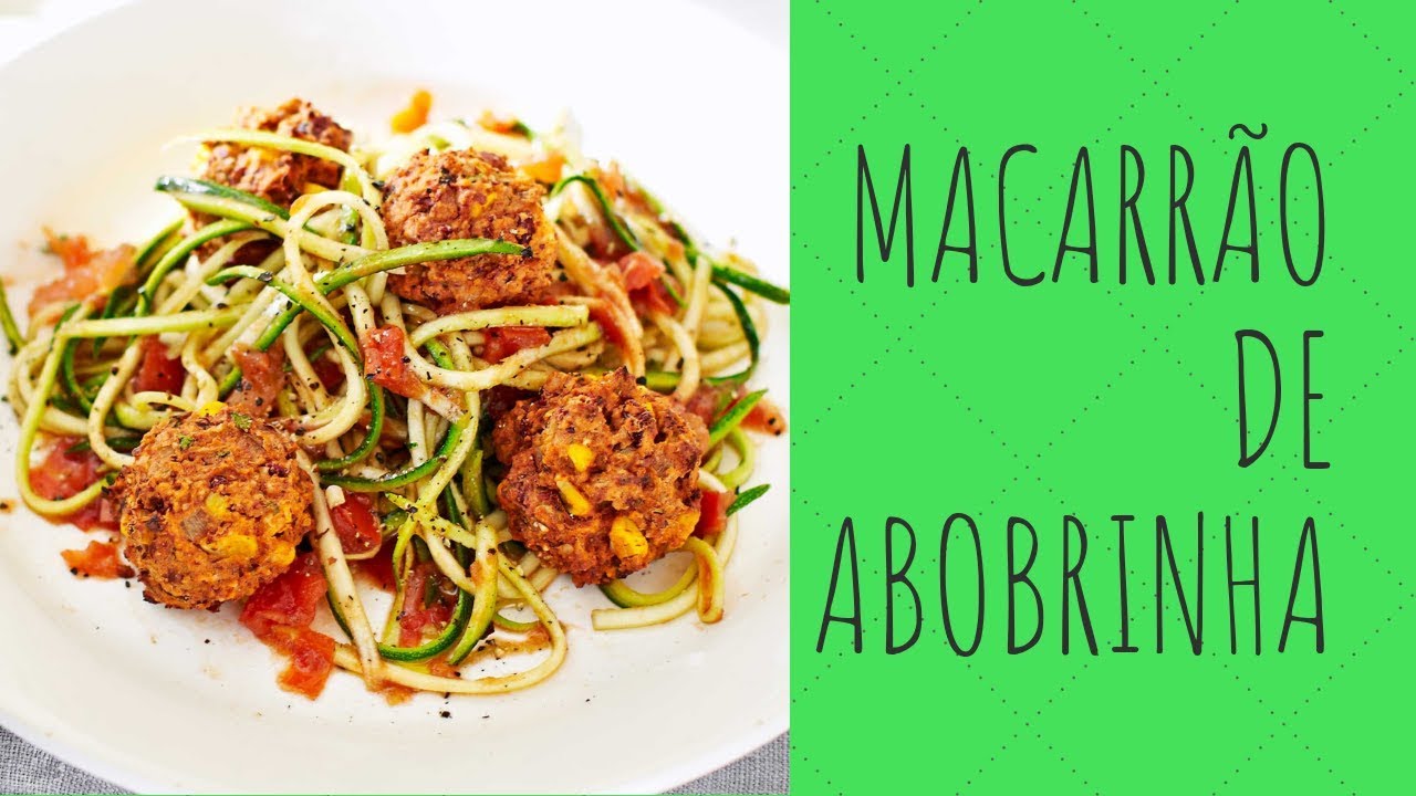 MACARRÃO DE ABOBRINHA RECEITA VEGANA FÁCIL