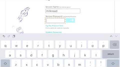 NWEA login on an iPad