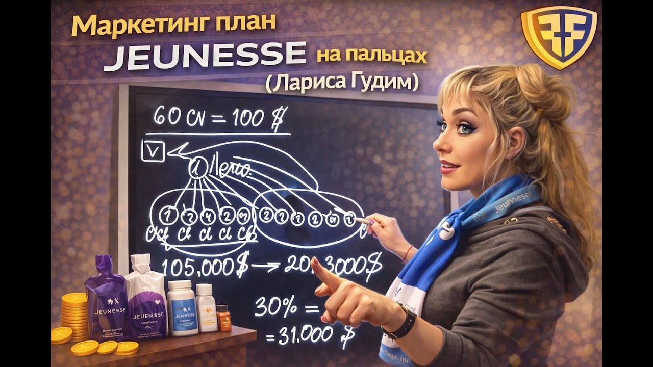 Маркетинг план JEUNESSE на пальцах (Лариса Гудим)